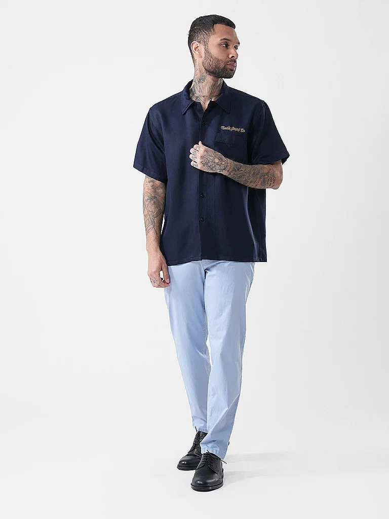 Nudie Jeans Hemd Arthur Blau M 2